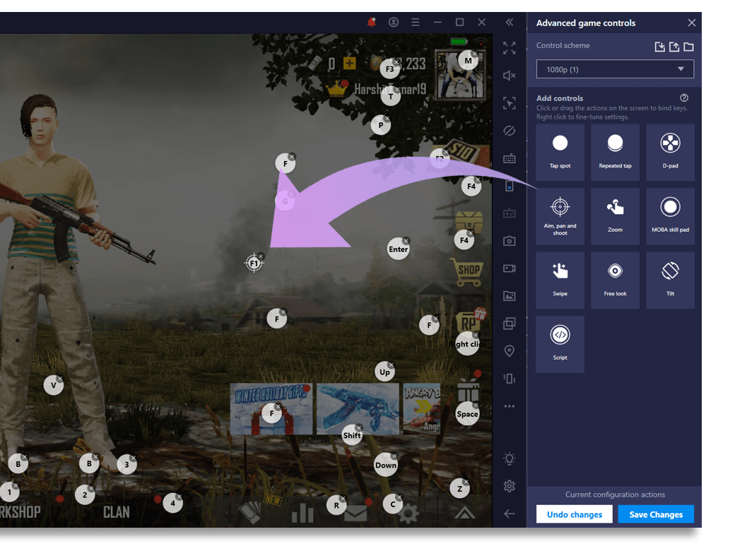 Shooting Mode With Bluestacks