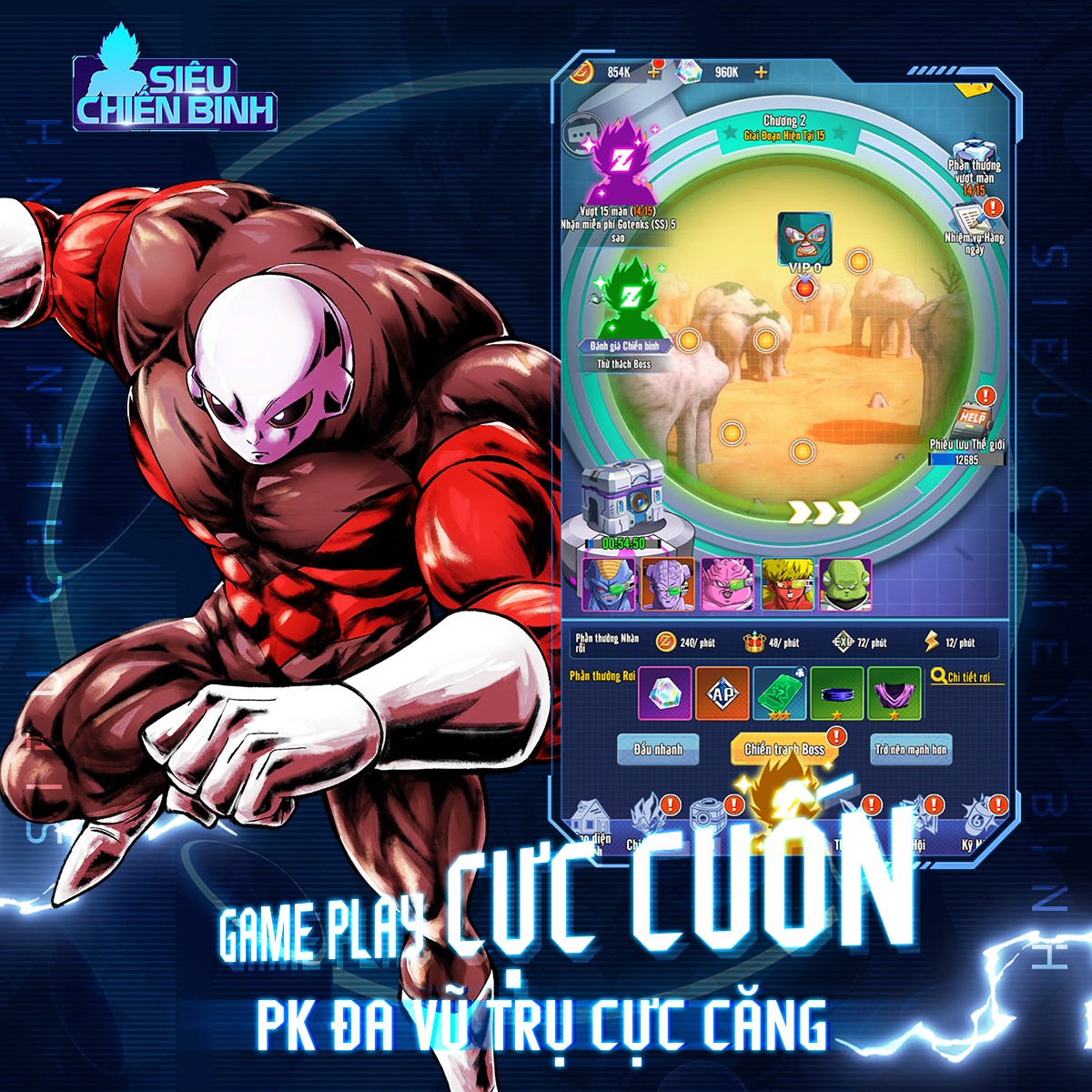 Siêu Chiến Binh: Game đấu tướng Dragon Ball màn hình dọc sắp ra mắt