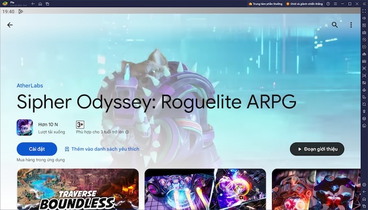 Chơi Sipher Odyssey: Roguelite ARPG trên PC với BlueStacks: Dấn thân vào cuộc chiến ngân hà đầy thử thách