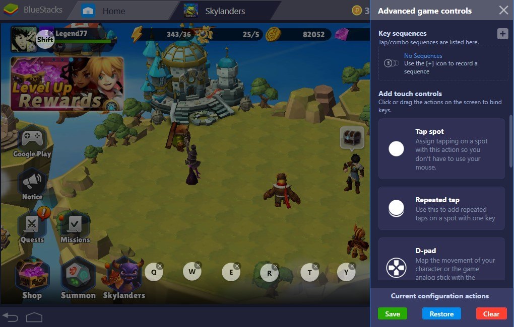 BlueStacks Installation and Configuration Guide for Skylanders Ring of Heroes
