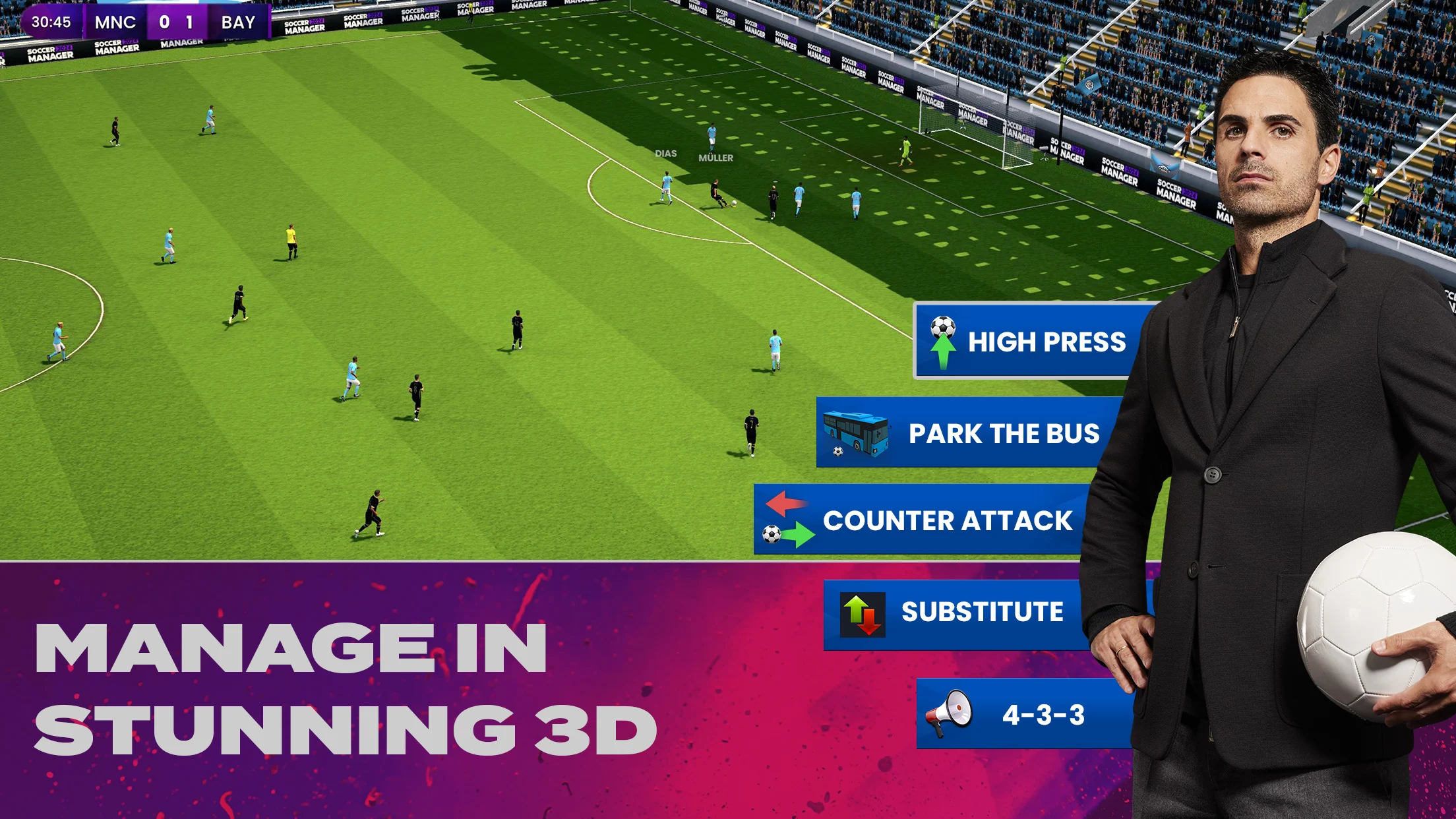 Trải nghiệm trở thành một HLV tài ba khi chơi Soccer Manager 2024 - Football trên PC với BlueStacks