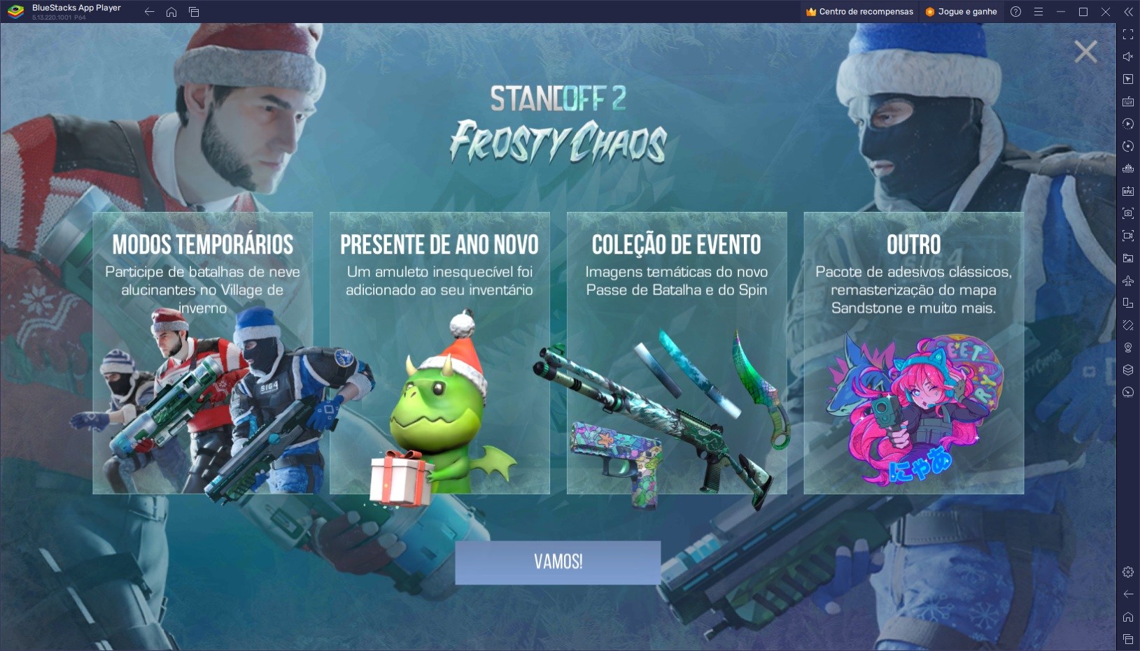 Explore a Atualização Frosty Chaos em Standoff 2 no PC com o BlueStacks