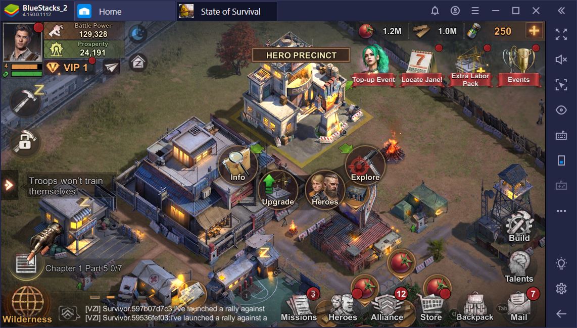State of Survival trên PC: Cách xây dựng và quản lý quân đội