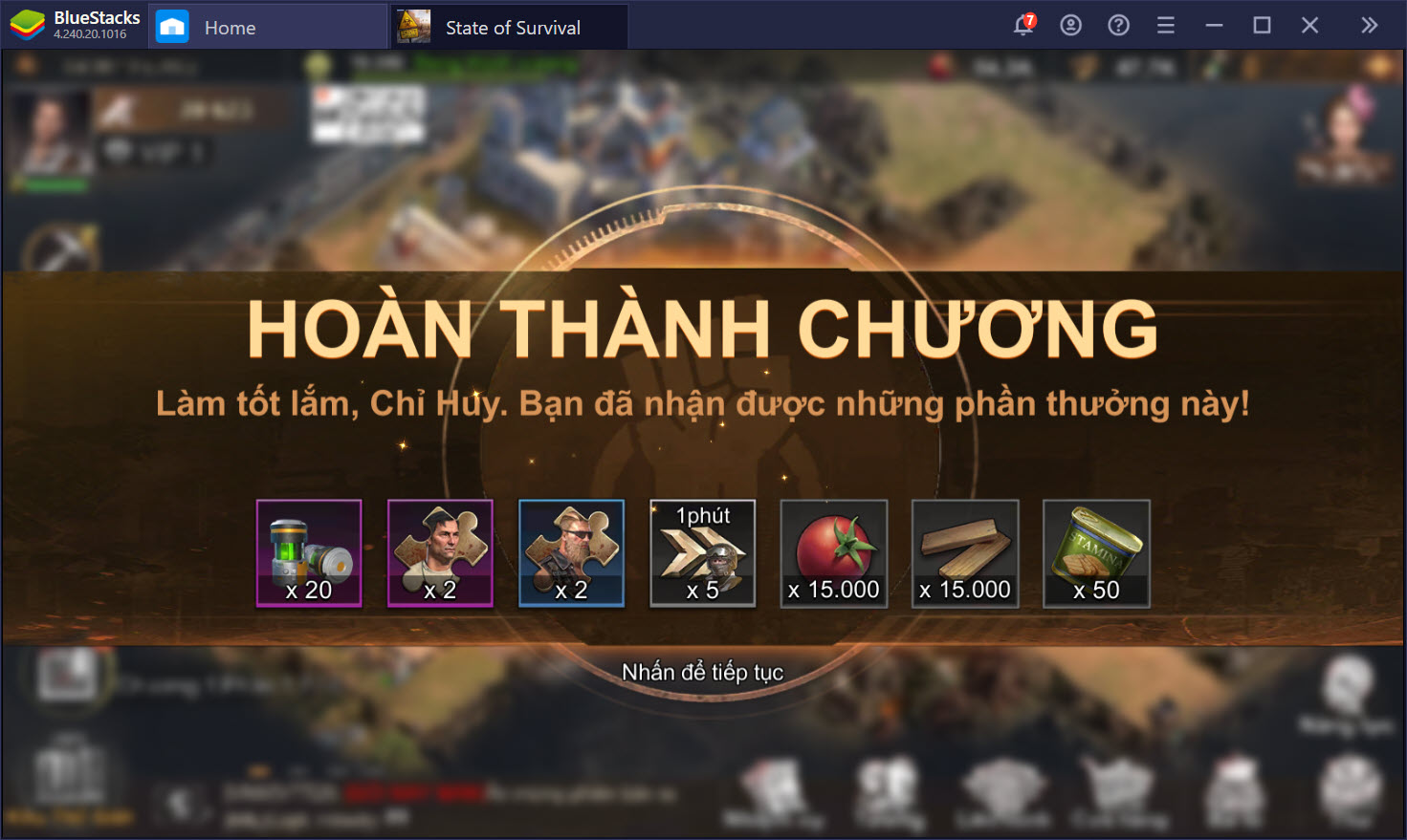 Cách phát triển nhanh trong State of Survival