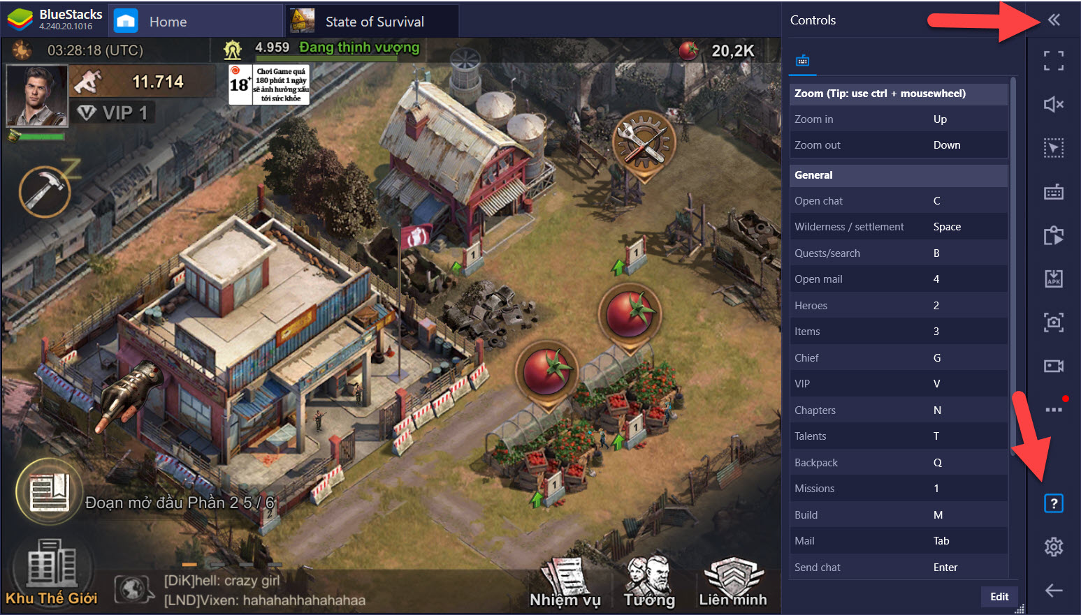 Lợi ích từ Game Controls khi chơi State of Survival với BlueStacks trên PC