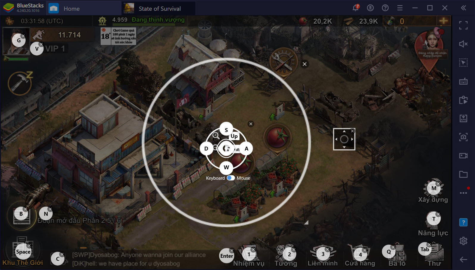 Lợi ích từ Game Controls khi chơi State of Survival với BlueStacks trên PC