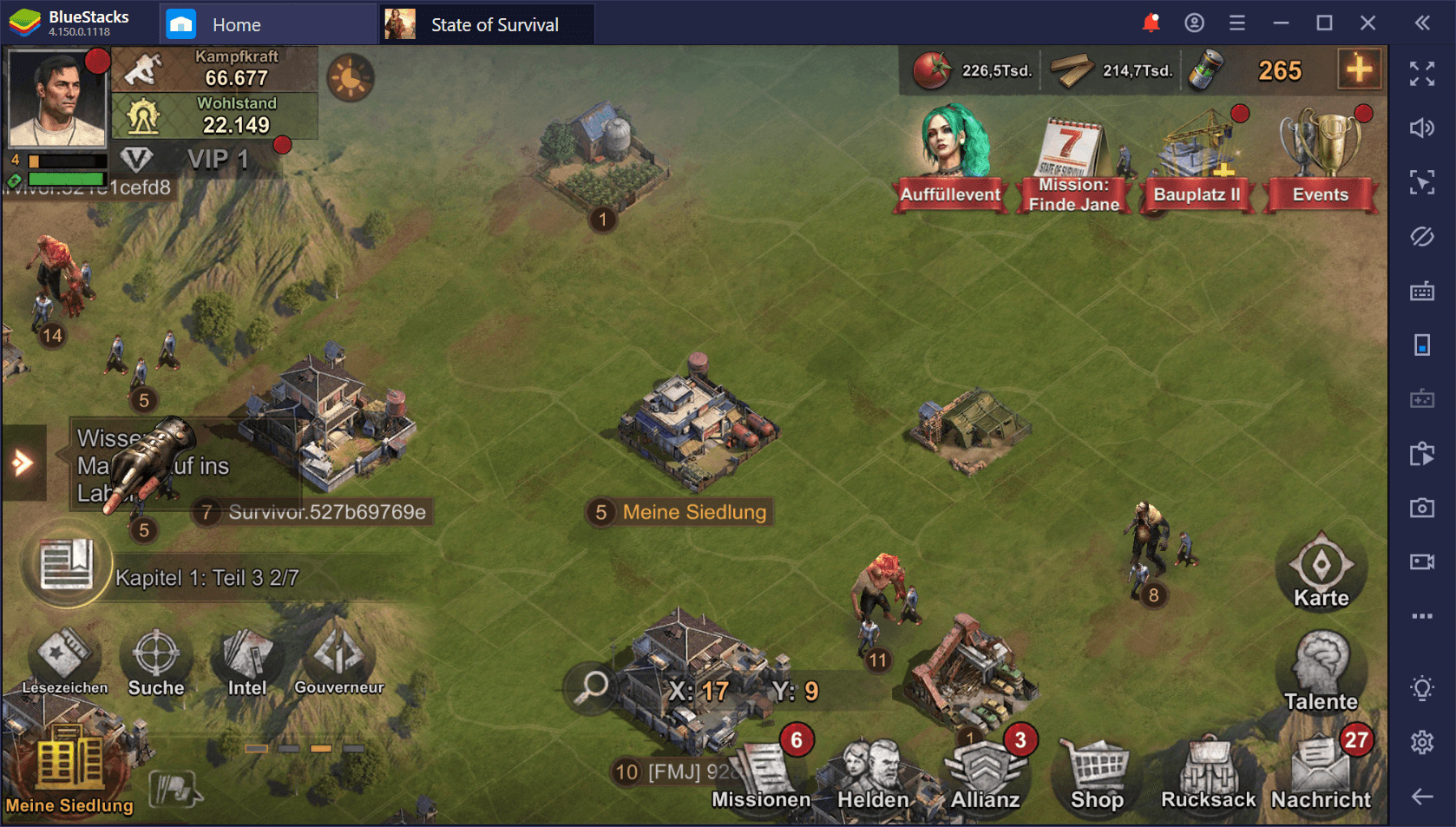 State of Survival auf dem PC: Bau eine Garnison, um der Zombie-Apokalypse standzuhalten