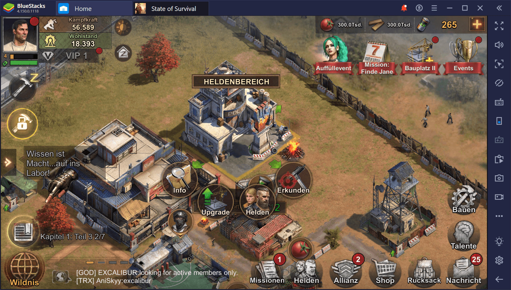 State of Survival auf dem PC: Rekrutiere eine Armee von Zombieklatschern