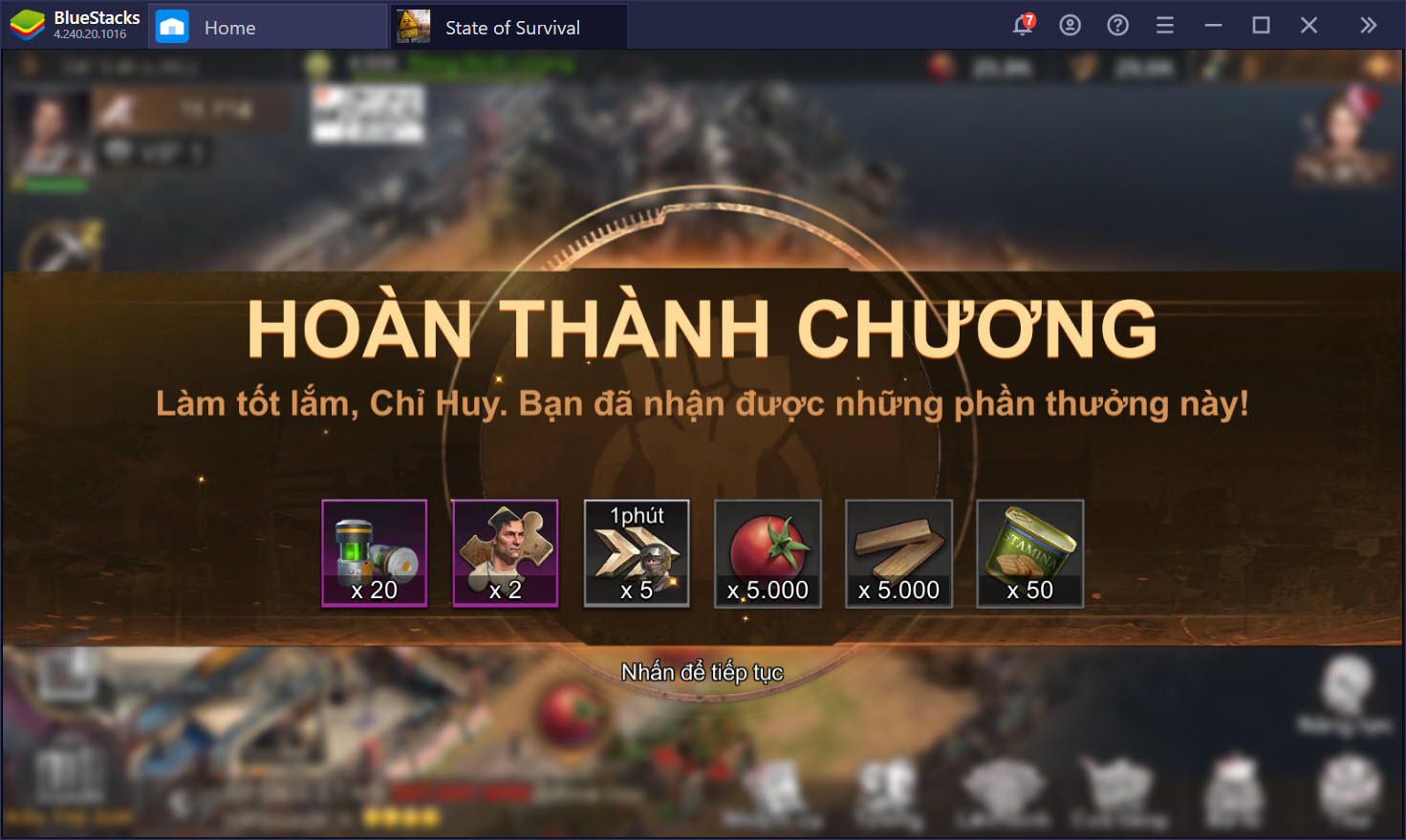 Hướng dẫn sinh tồn khi chơi State of Survival trên PC với BlueStacks