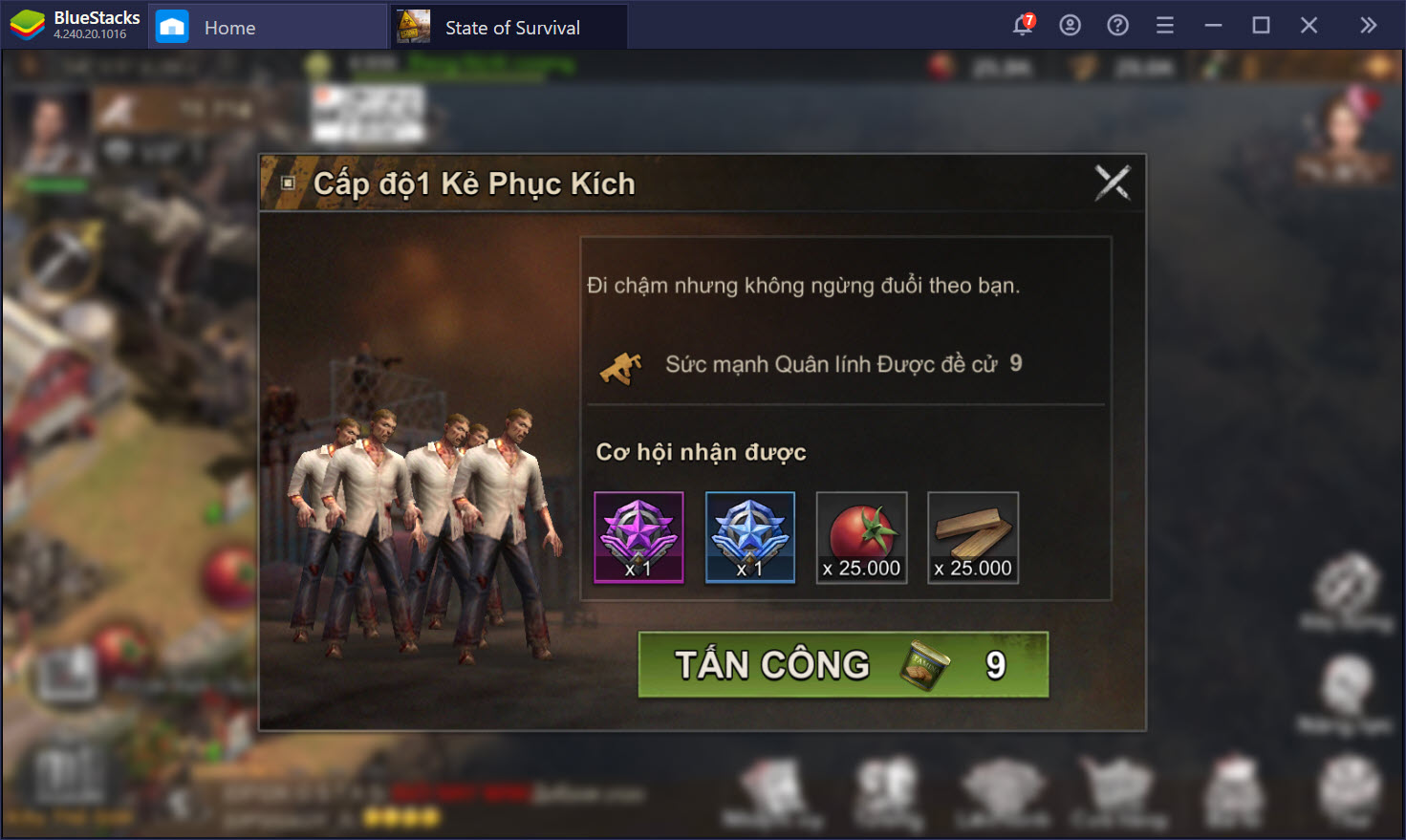 Hướng dẫn sinh tồn khi chơi State of Survival trên PC với BlueStacks