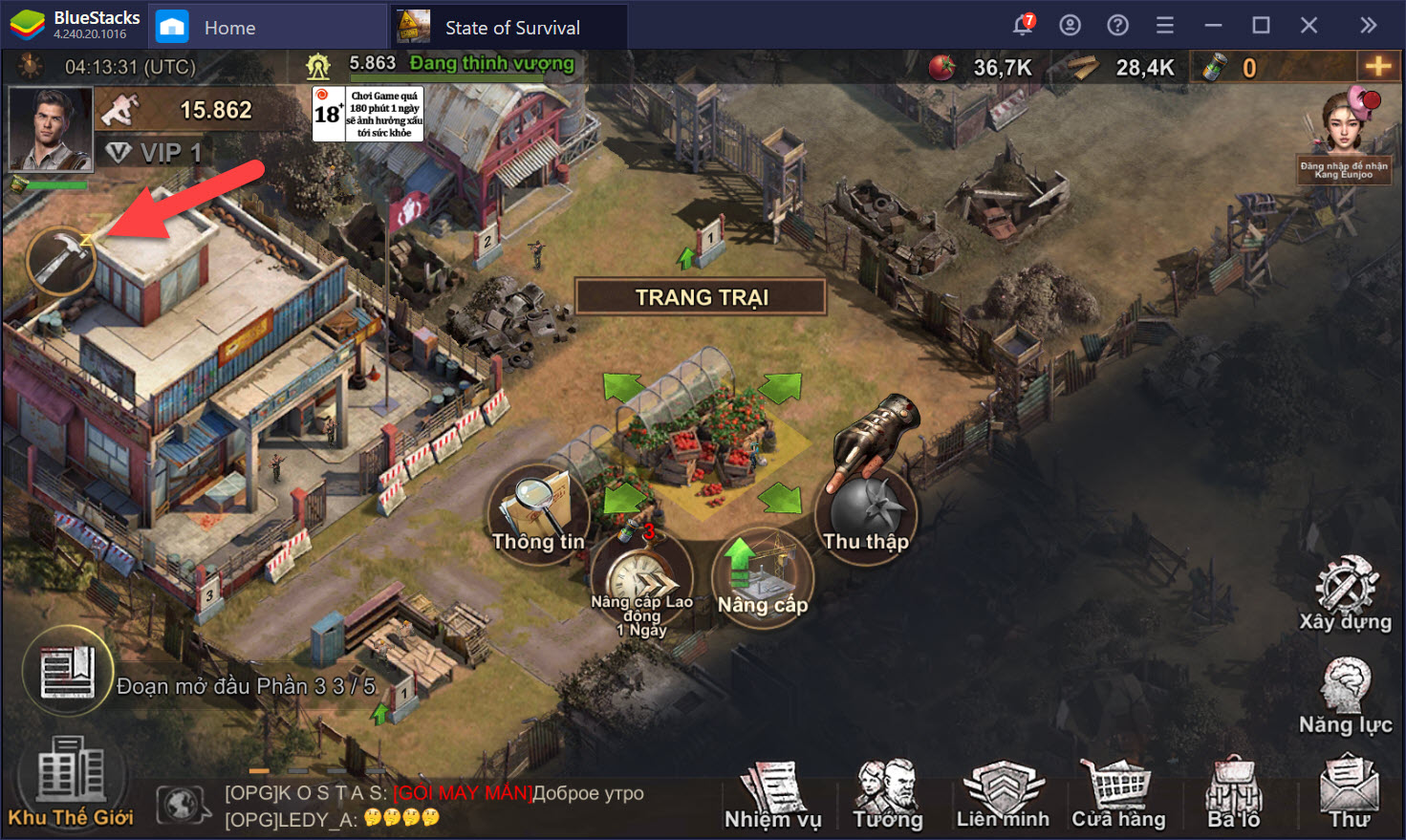 Hướng dẫn sinh tồn khi chơi State of Survival trên PC với BlueStacks