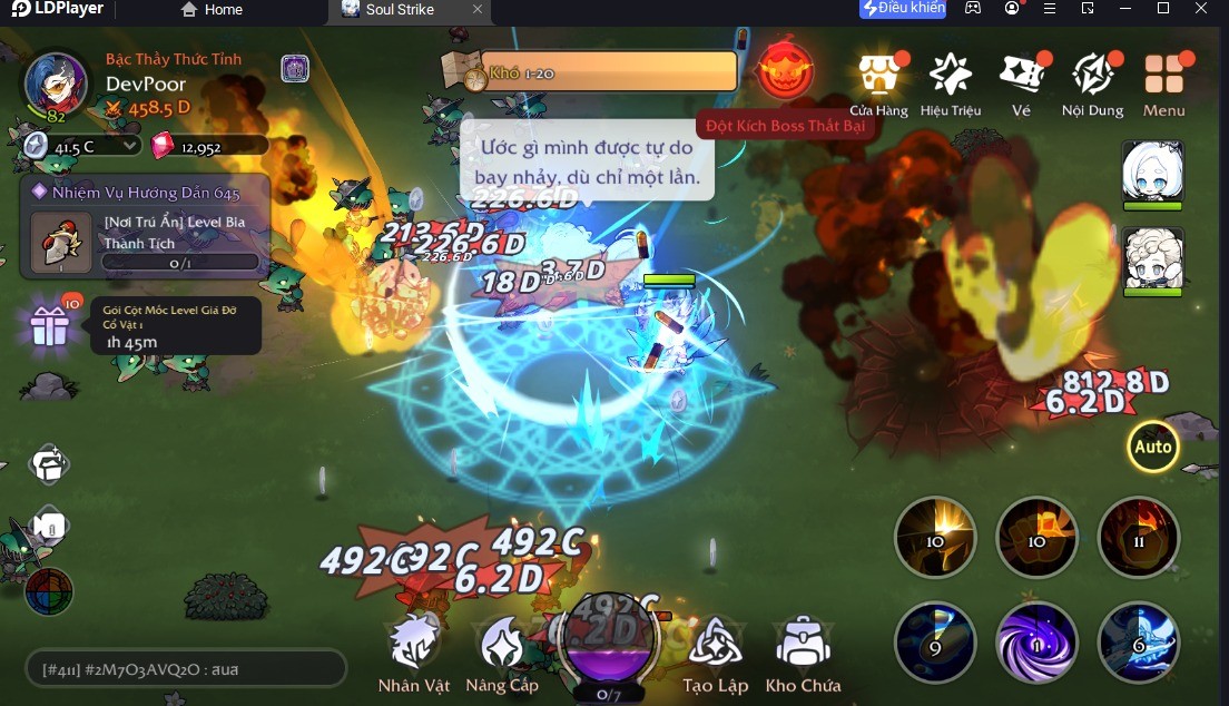 Hướng dẫn nạp gift code khi chơi Soul Strike: Idle Custom Hero trên PC với BlueStacks