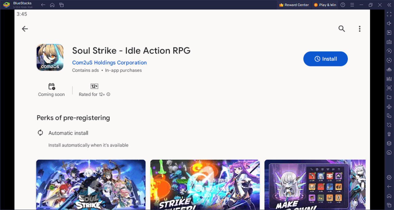 Trải nghiệm Soul Strike: Idle Custom Hero, game nhập vai rảnh tay mới từ Com2Us trên PC với BlueStacks