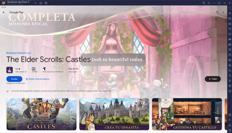 Cómo jugar a The Elder Scrolls: Castles en PC con BlueStacks