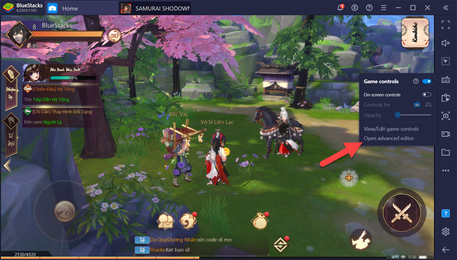 Tối ưu Combo trong SAMURAI SHODOWN: The Legend of Samurai với Game Controls của BlueStacks