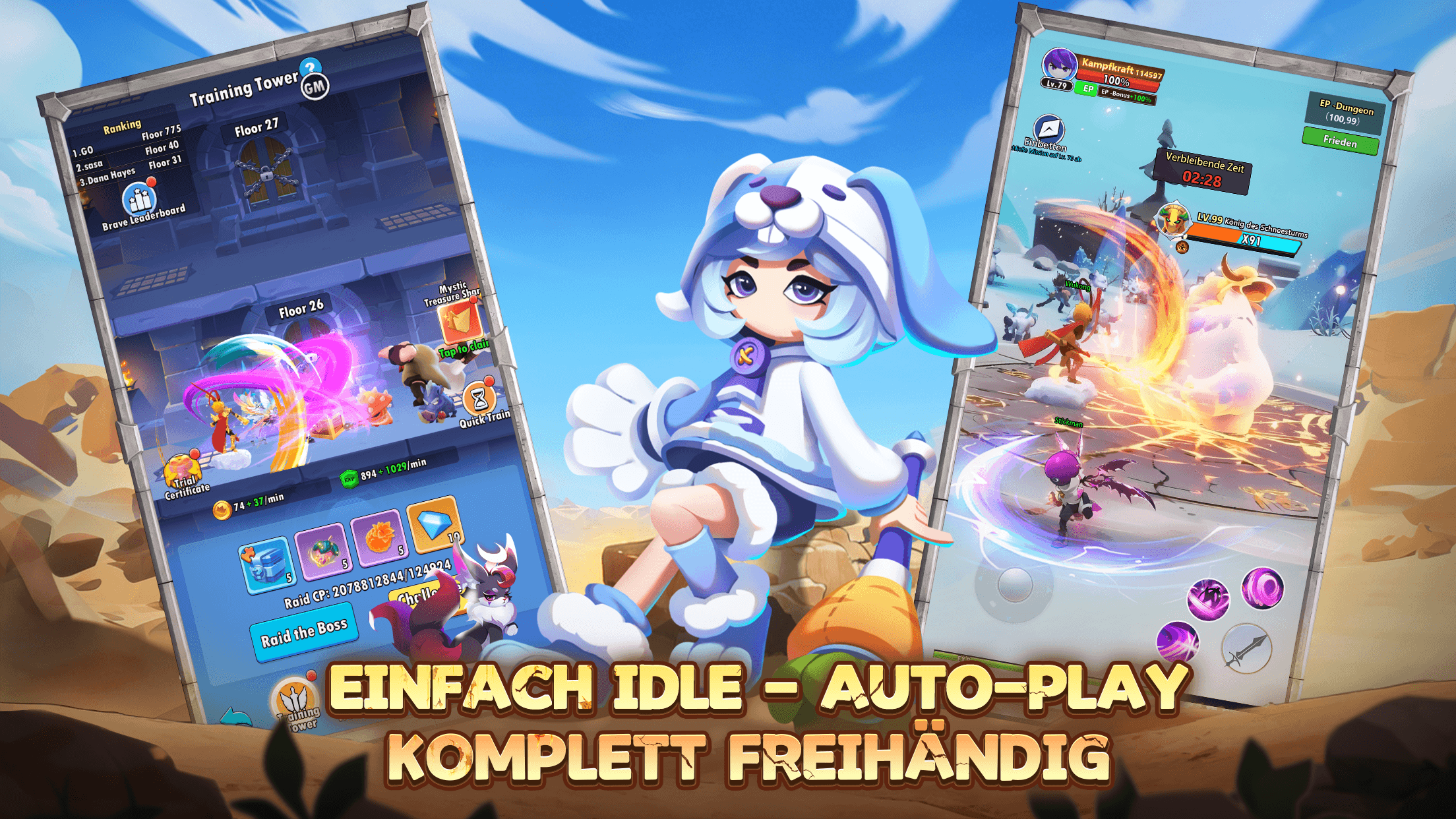 Anmelden und sofort 5000 Züge erhalten! Das 3D-Idle-Abenteuer „Stickman GO“ ist offiziell gestartet!