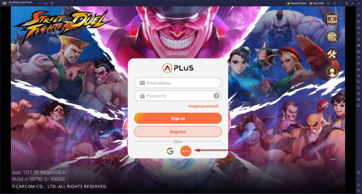 Reroll ตัวละครใหม่ใน Street Fighter: Duel