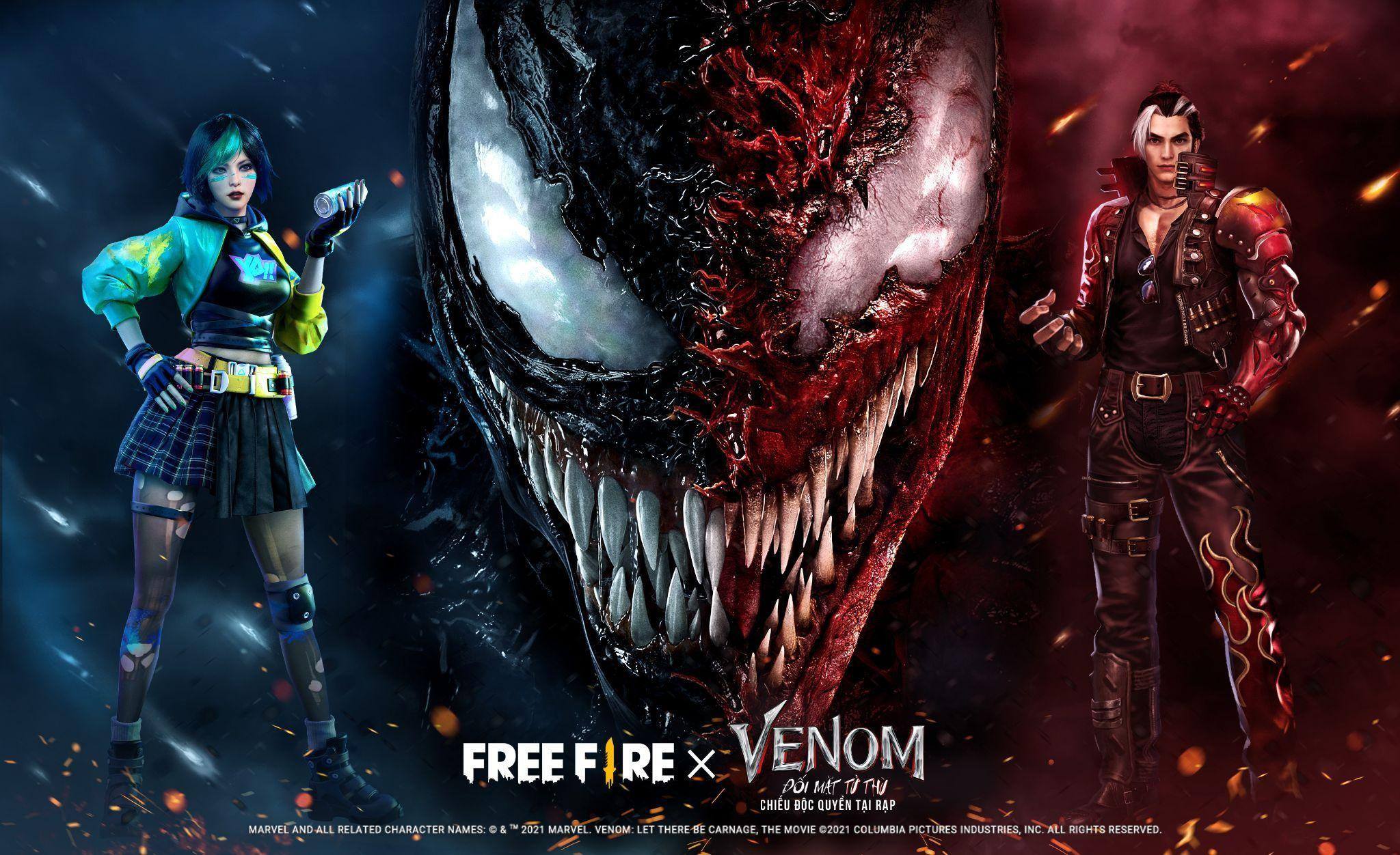 Garena Free Fire: Trải nghiệm trận chiến hỗn loạn từ sự kiện hợp tác phim Venom: Đối Mặt Tử Thù