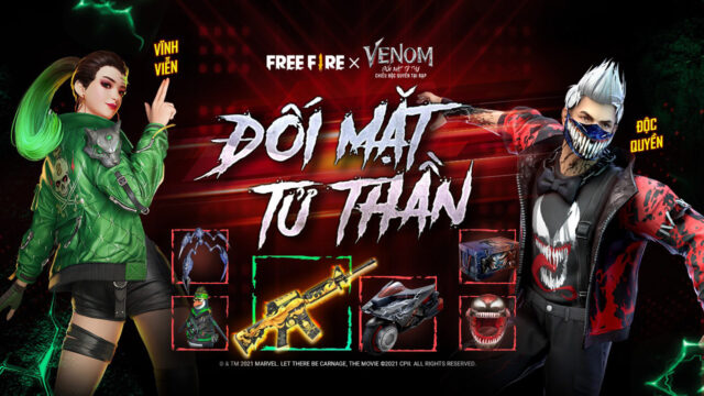 Garena Free Fire: Trải nghiệm trận chiến hỗn loạn từ sự kiện hợp tác phim Venom: Đối Mặt Tử Thù