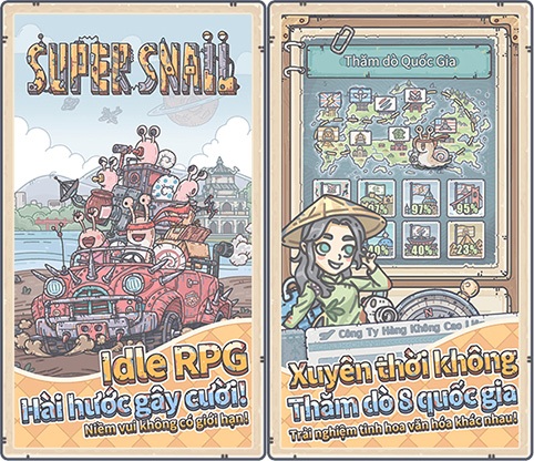 Super Snail - Ốc Sên Siêu Việt: Game mobile cực vui nhộn chuẩn bị ra mắt tại Việt Nam