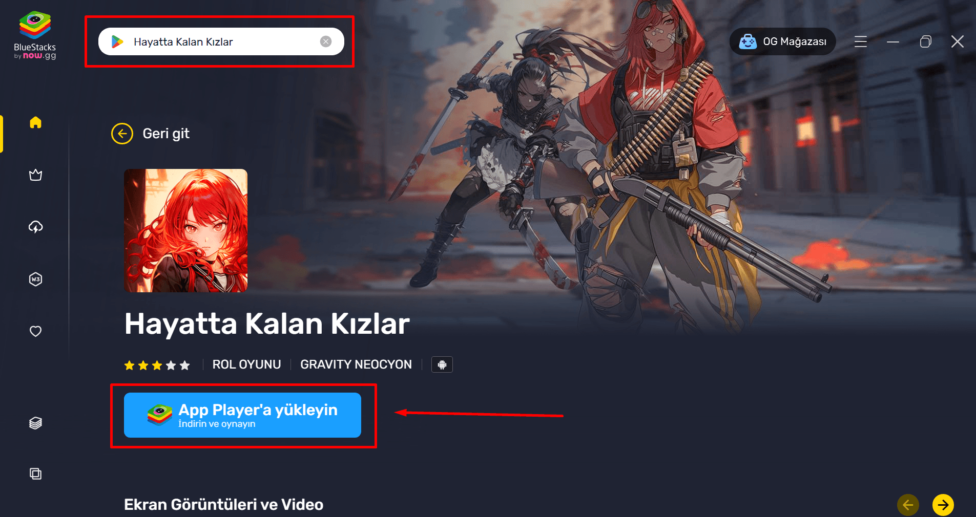 BlueStacks ile PC'de Hayatta Kalan Kızlar Nasıl Oynanır