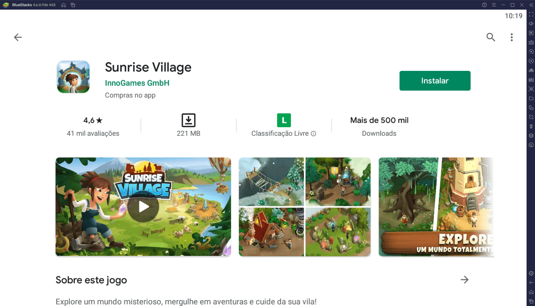 Como Jogar Sunrise Village no PC com BlueStacks