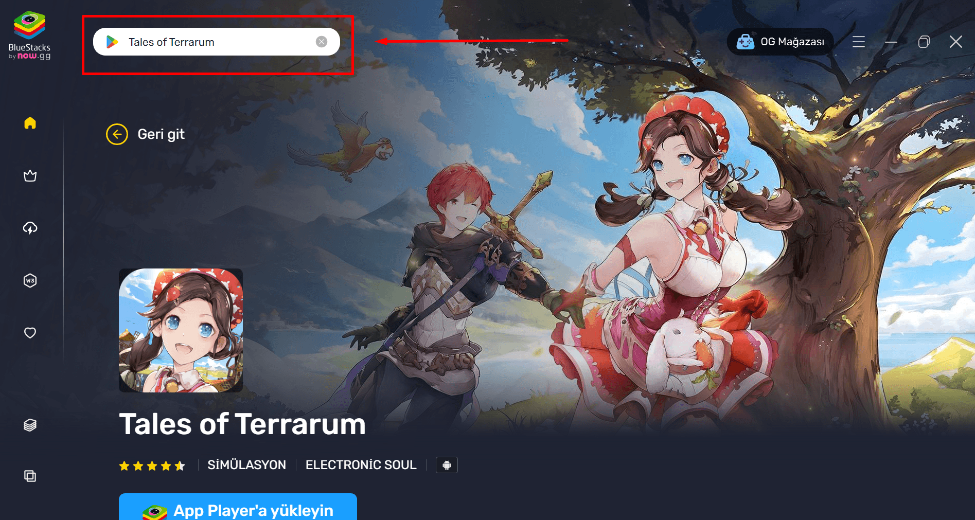 BlueStacks ile PC'de Tales of Terrarum Nasıl Oynanır?