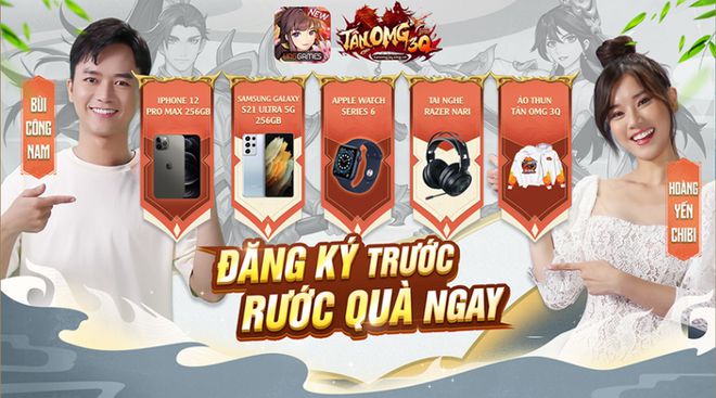 Game mobile Tân OMG3Q mở đăng ký sớm với nhiều phần quà hấp dẫn