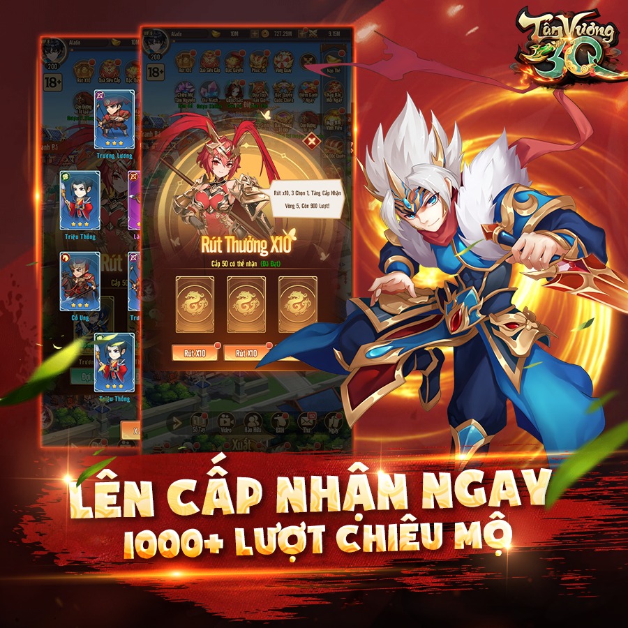 Tân Vương 3Q: Game idle Tam Quốc mới sắp ra mắt