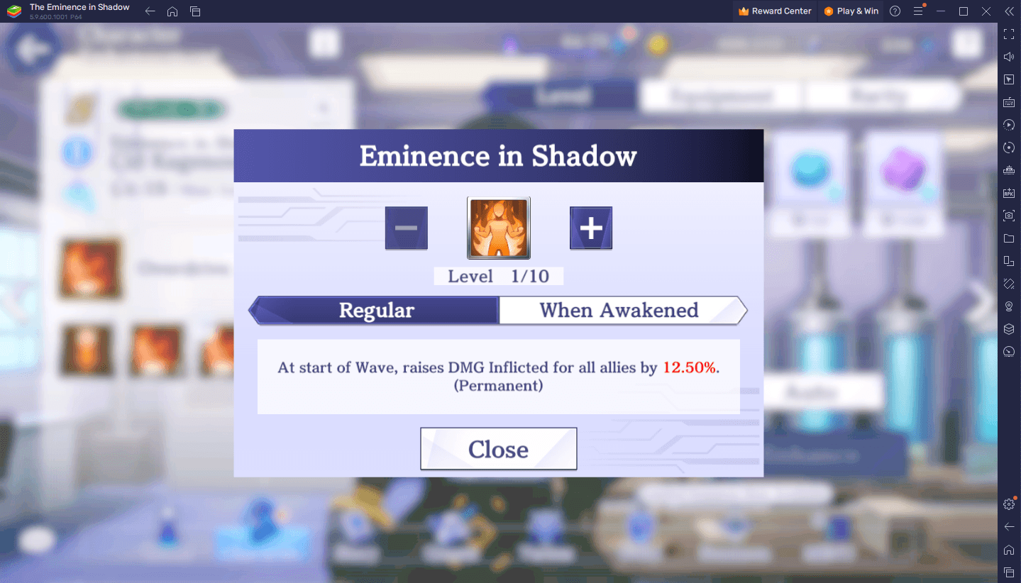 The Eminence in Shadow RPG - Guía de construcción de equipo