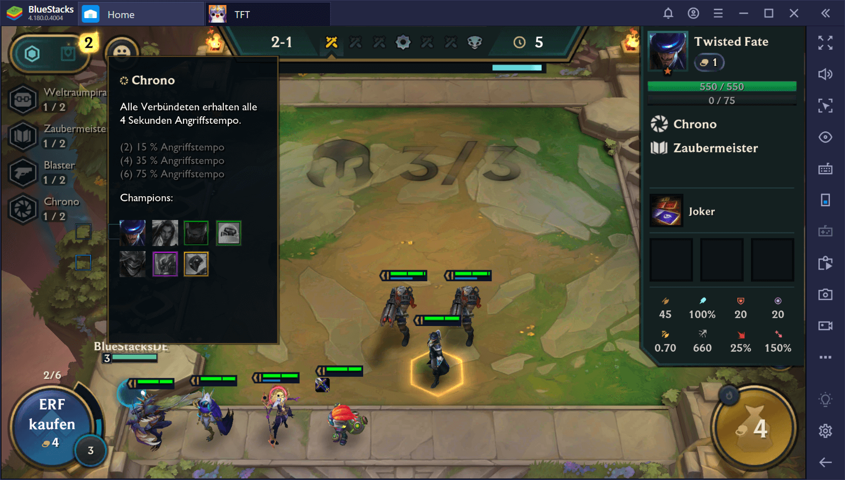 Erste Schritte in Teamfight Tactics auf BlueStacks