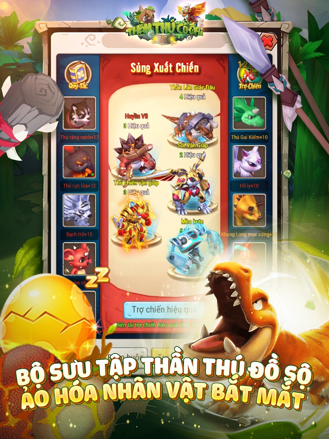 Thần Thú Cổ Đại: Game săn thú đấu pet mới bất ngờ ra mắt