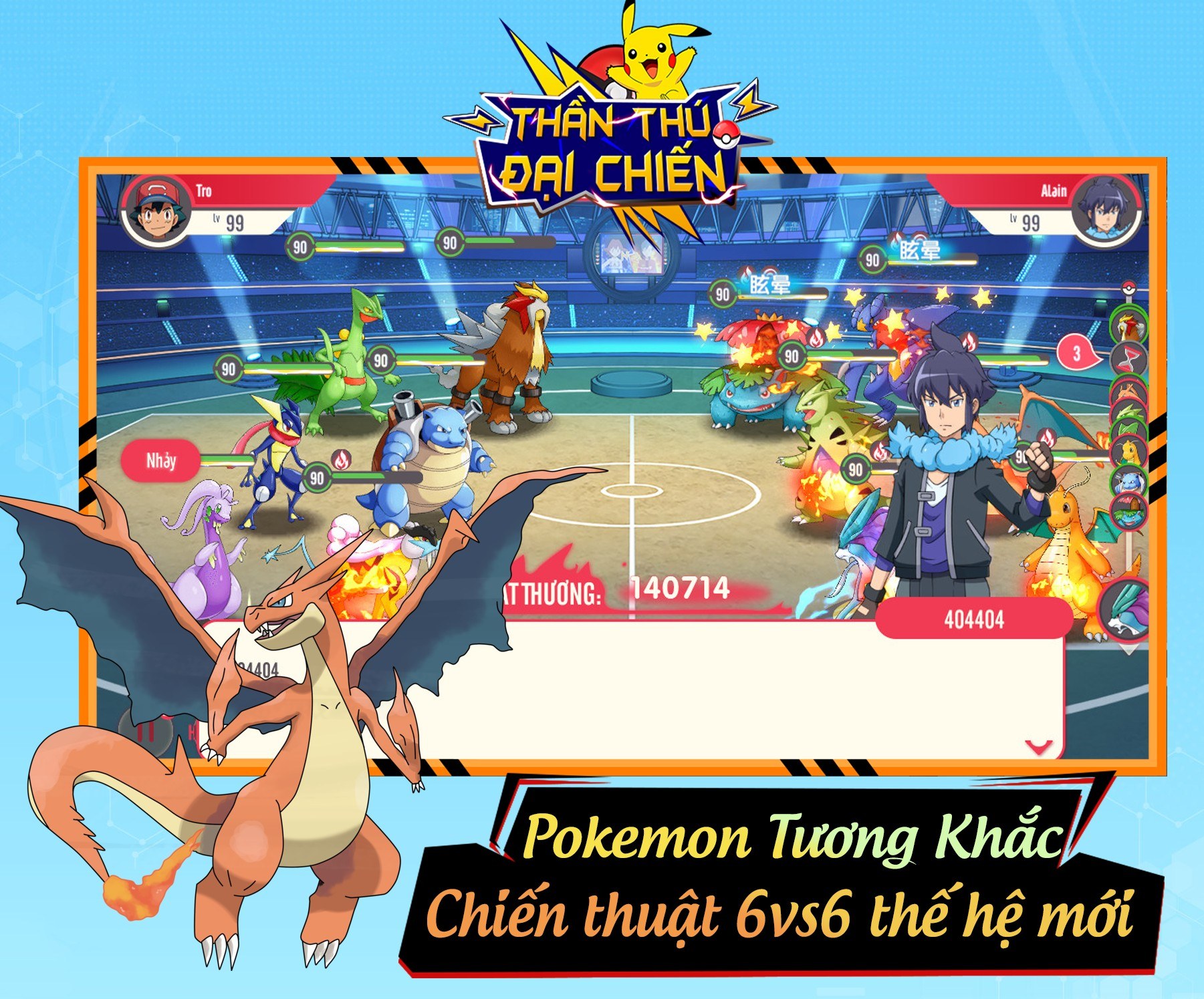 Thần Thú Đại Chiến: Game đấu Pokémon đồ họa 2D+ đẹp mắt sắp ra mắt