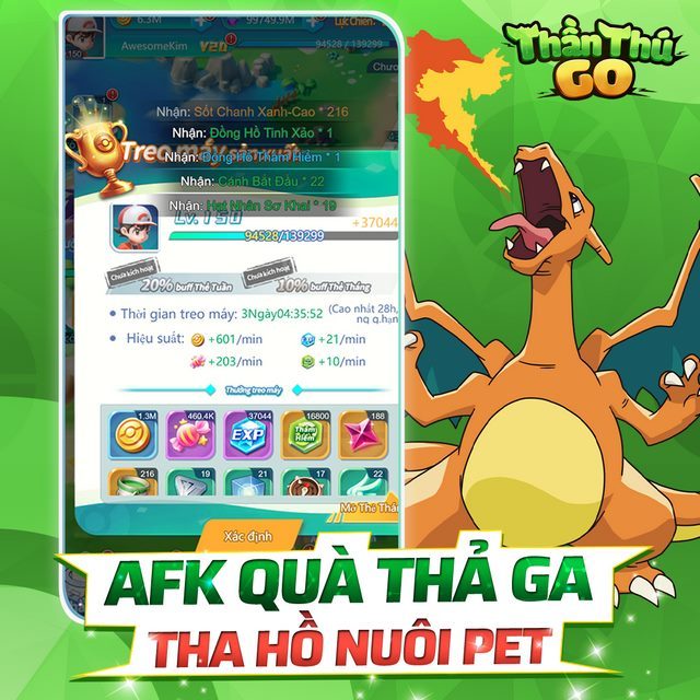 Thần Thú GO chính thức ra mắt, tặng nhiều giftcode giá trị