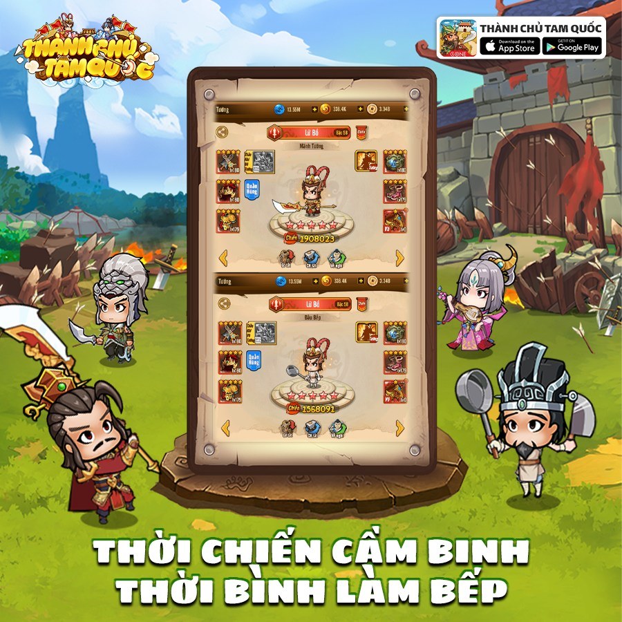 Thành Chủ Tam Quốc: Game Tam Quốc độc lạ sắp ra mắt