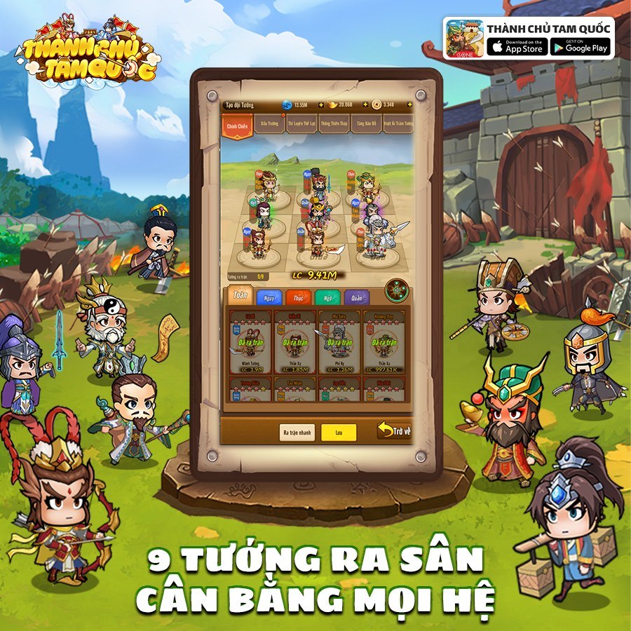 Thành Chủ Tam Quốc: Game Tam Quốc độc lạ sắp ra mắt