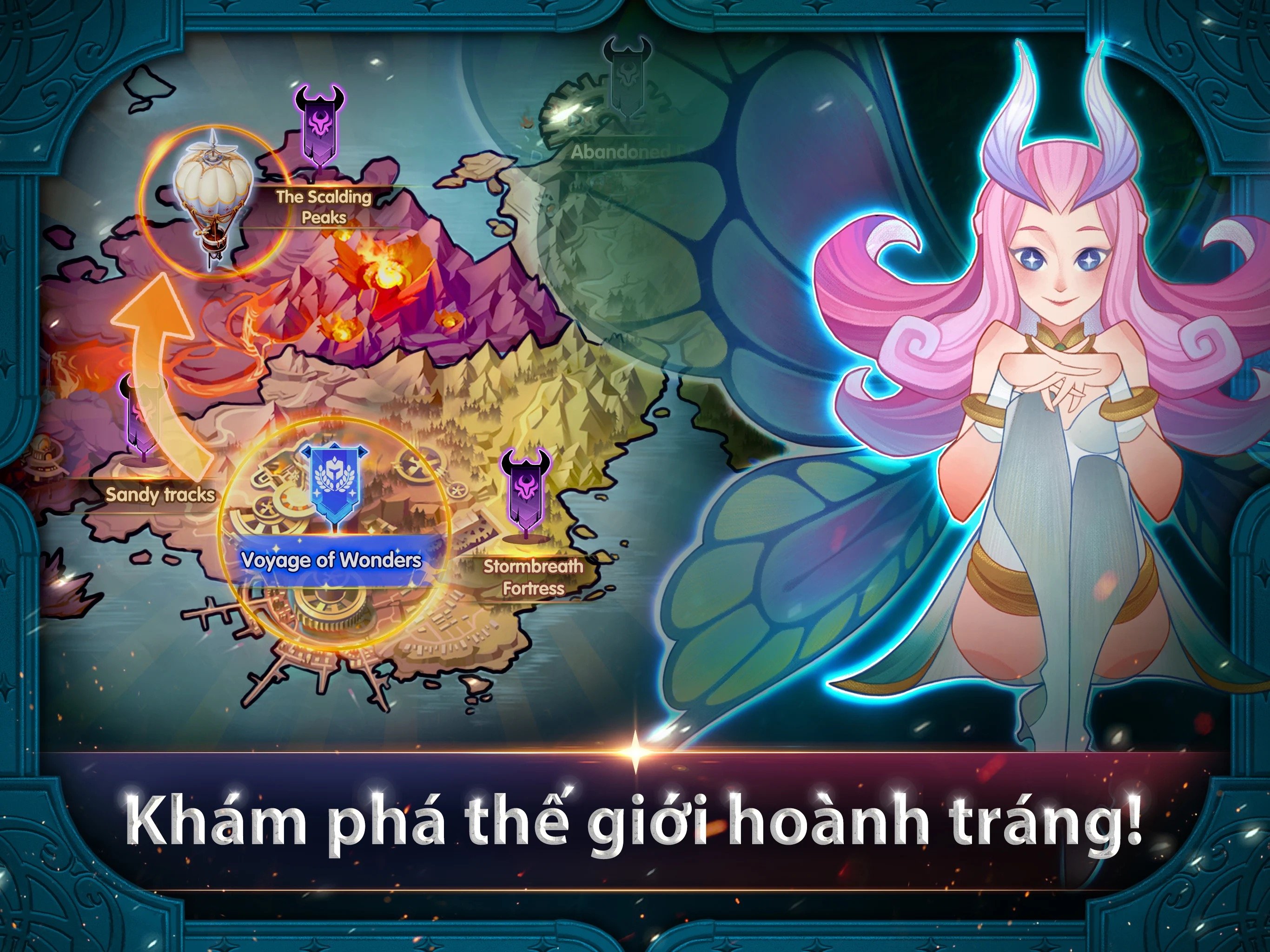 Tựa game AFK Arena phát hành tại Việt Nam với tên Thánh Địa AFK