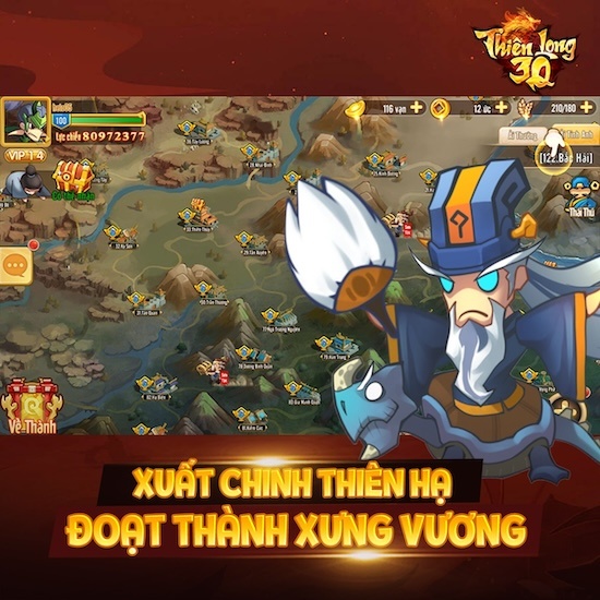 Thiên Long 3Q: Game đấu tướng chiến thuật đề tài Tam Quốc sắp ra mắt