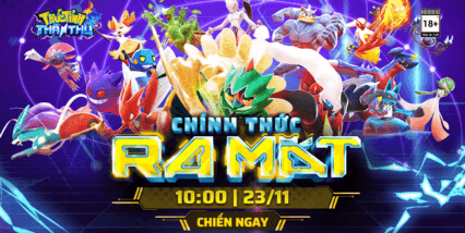 Thức Tỉnh Thần Thú, game đấu trường Pokemon ra mắt ngày 23/11