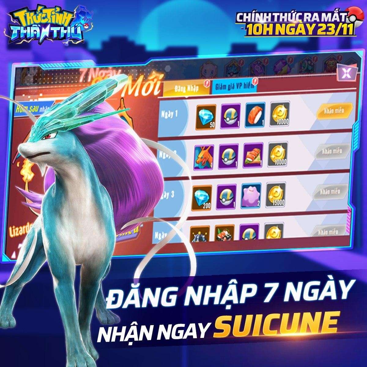 Thức Tỉnh Thần Thú, game đấu trường Pokemon ra mắt ngày 23/11