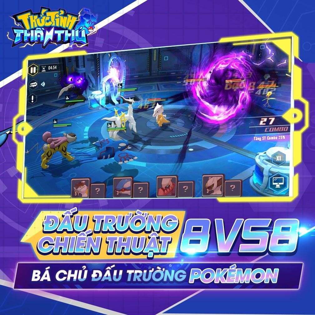 Thức Tỉnh Thần Thú, game đấu trường Pokemon ra mắt ngày 23/11