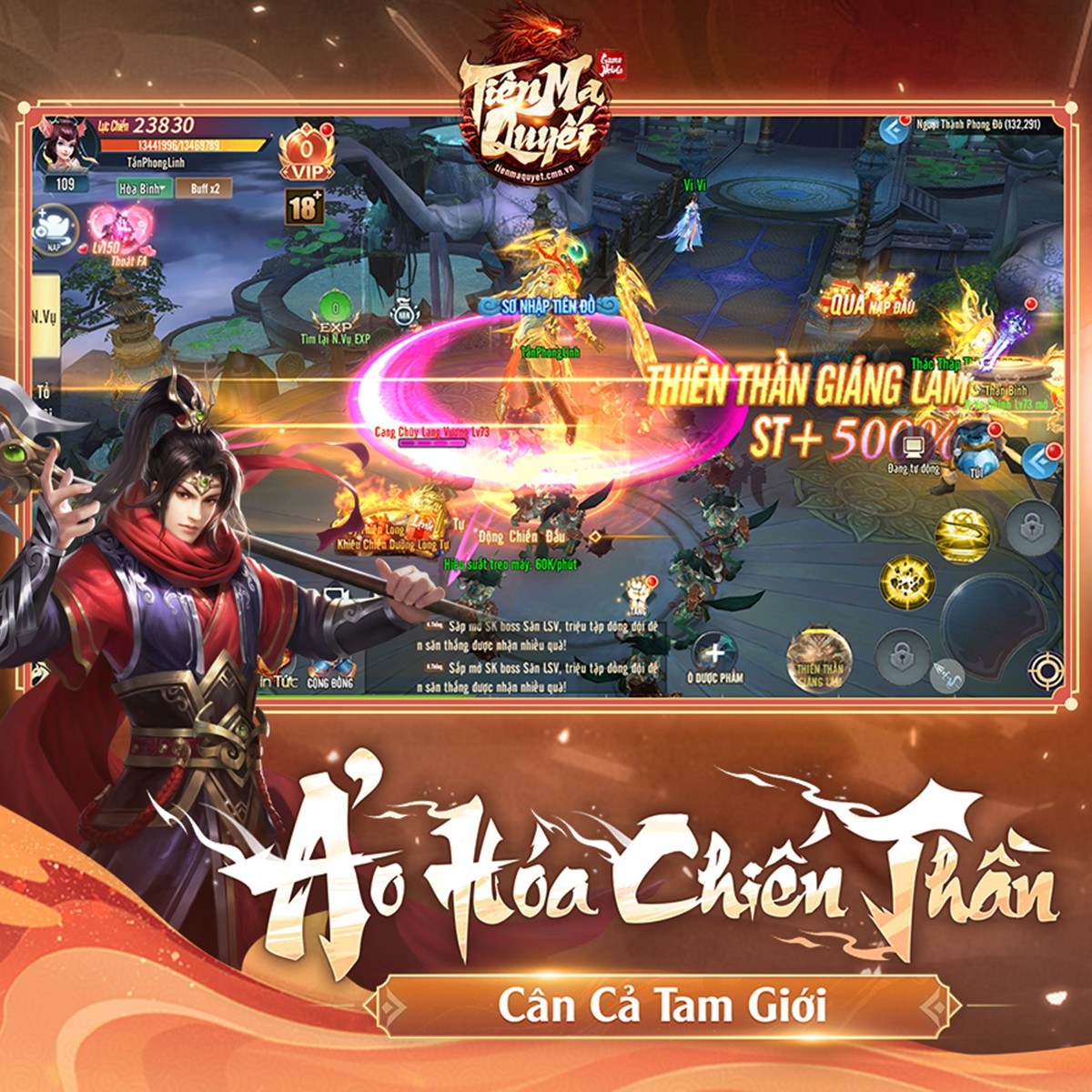 Tiên Ma Quyết: Game nhập vai huyết chiến tam giới sẽ do CMN Online phát hành