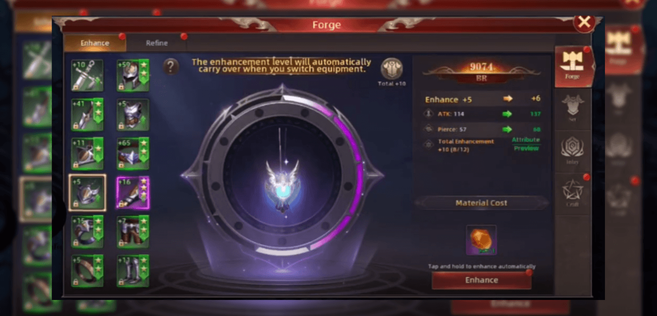 Tips Lengkap Cara Penggunaan Equipment Forge & Set Dalam Game League of Angels: Chaos