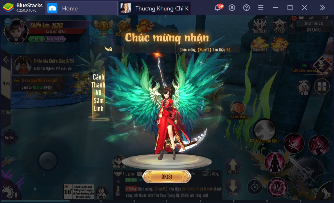 Du ngoạn thế giới kiếm hiệp kỳ ảo Thương Khung Chi Kiếm cùng BlueStacks