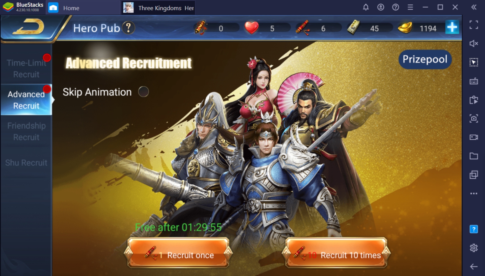 Three Kingdoms: Heroes Saga on PC - Hero Guide