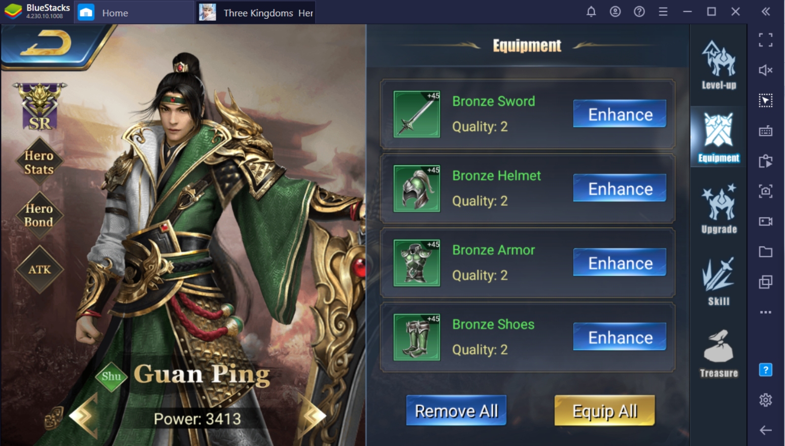 Three Kingdoms: Heroes Saga on PC - Hero Guide