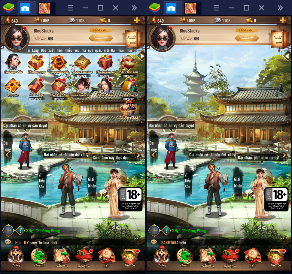 Tân Lộc Đỉnh Ký: Thiết lập Game Controls khi chơi bằng BlueStacks