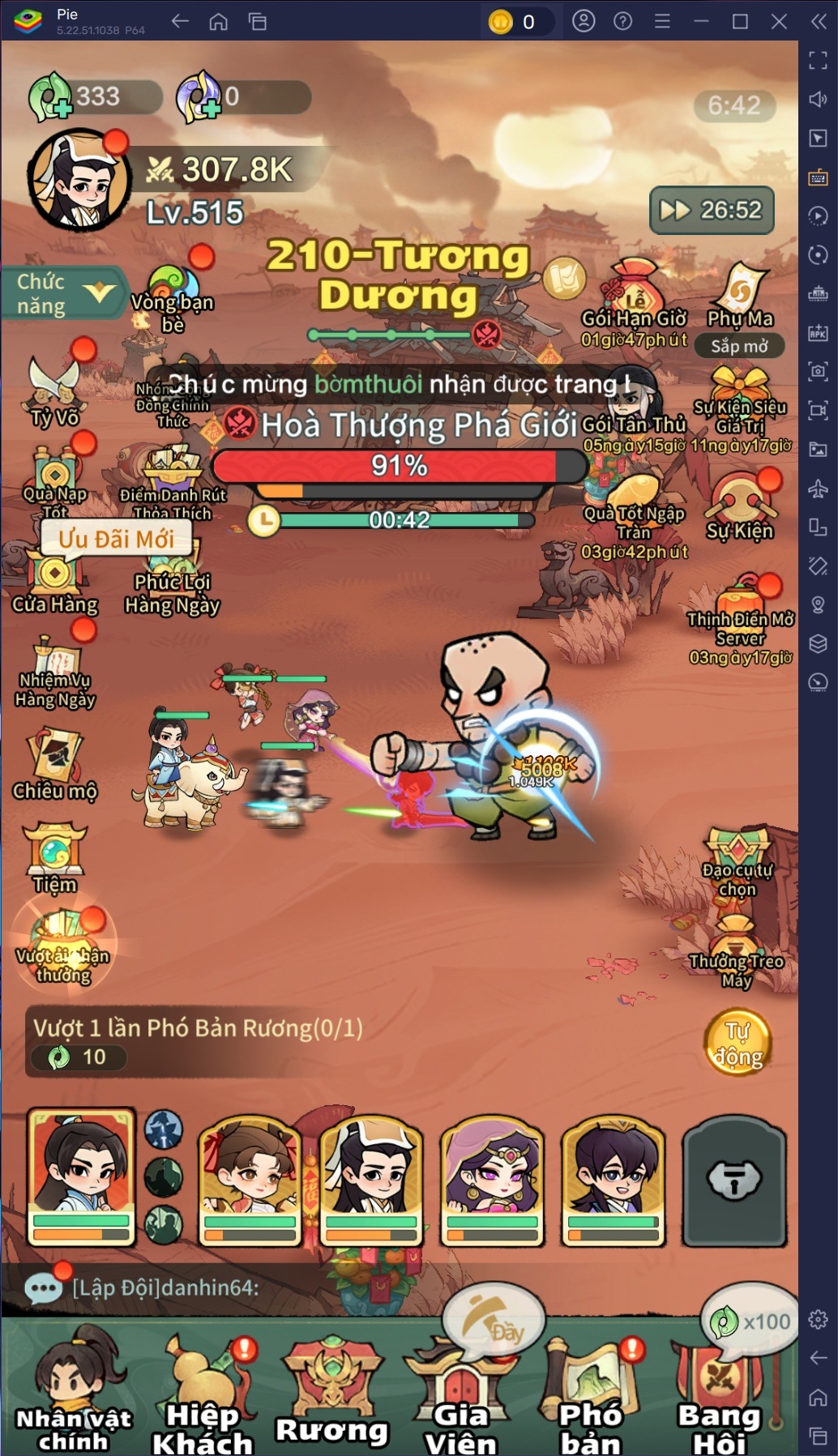 Tu luyện để trở thành minh chủ võ lâm khi chơi Tông Sư Mạnh Nhất trên PC với BlueStacks