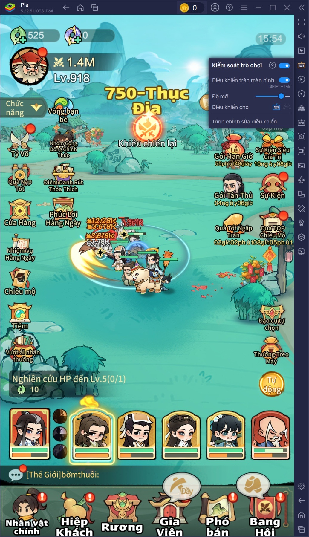Chơi nhiều tài khoản cùng lúc trong Tông Sư Mạnh Nhất trên PC với BlueStacks
