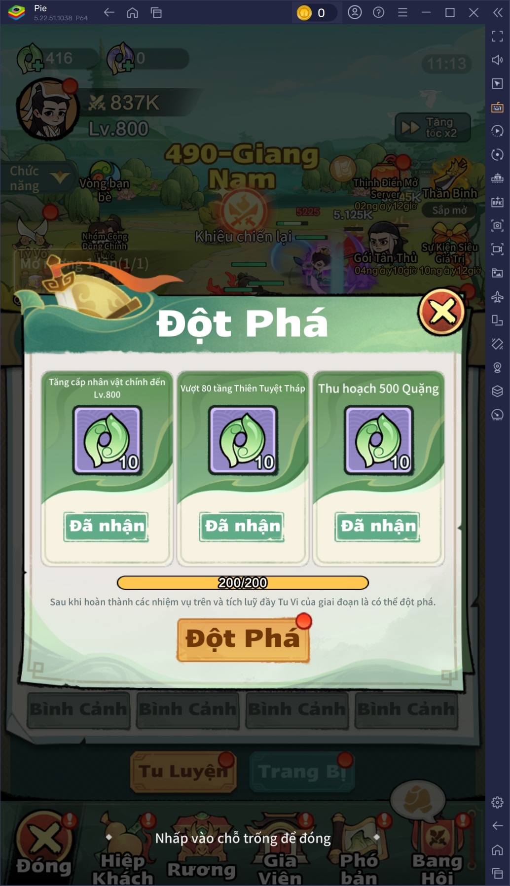 Mẹo và thủ thuật dành cho game thủ khi chơi Tông Sư Mạnh Nhất trên PC với BlueStacks